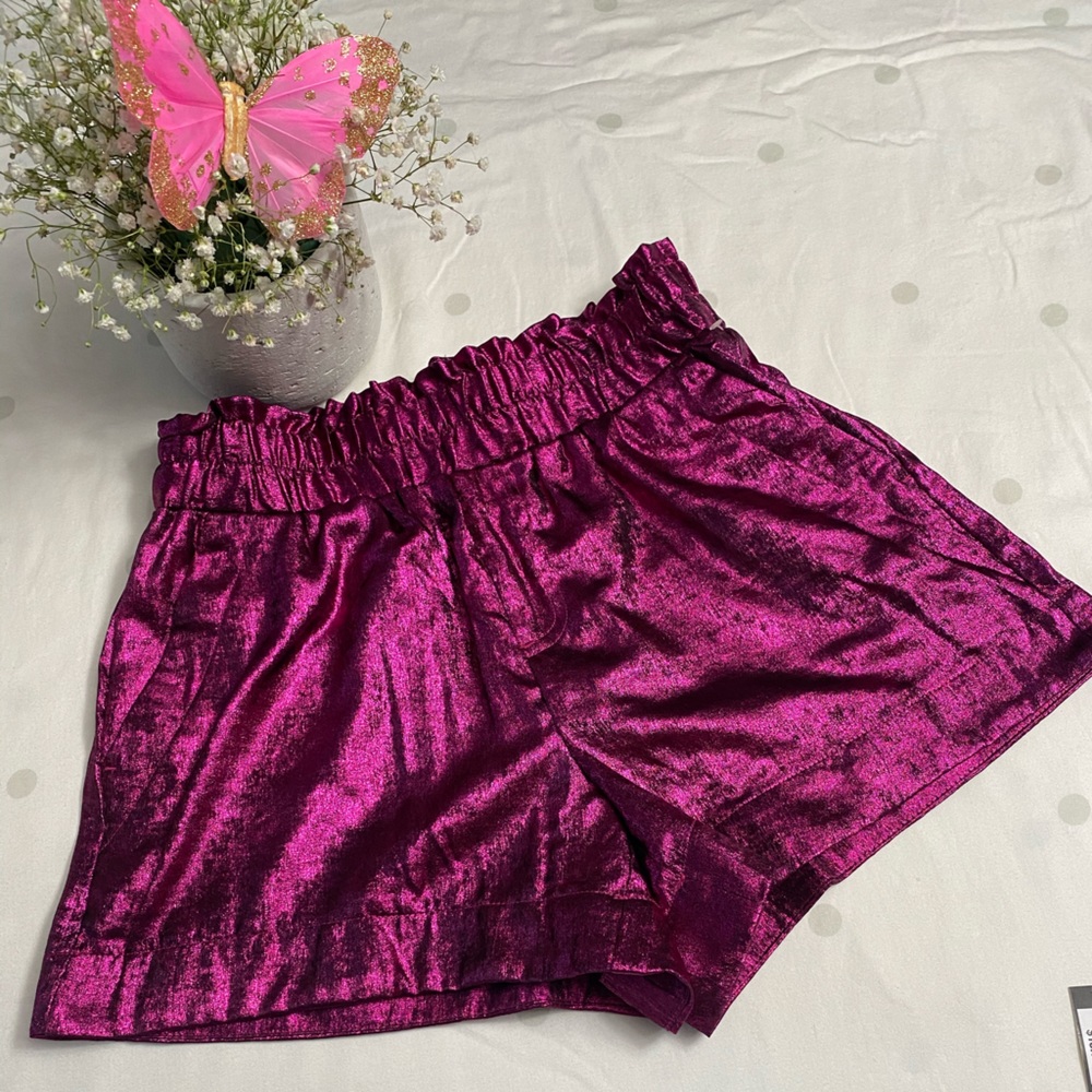 A New Day pink metallic shorts